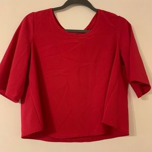 Magenta Flowy Crop Top